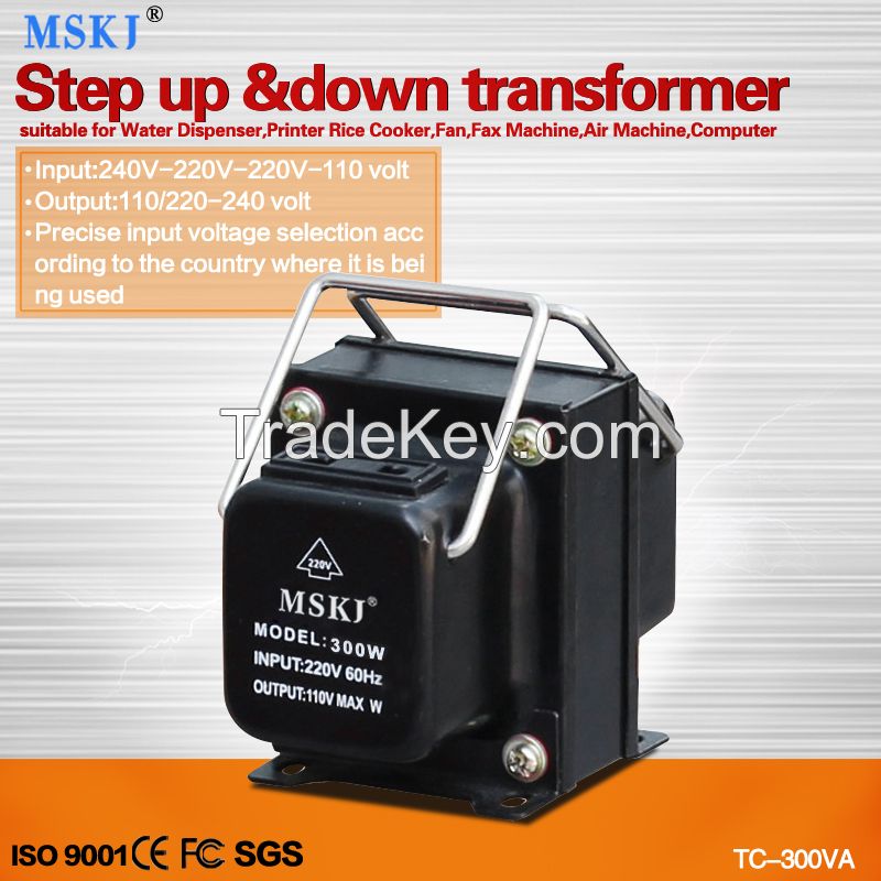 CE approved TC type 300VA step up and down transformer