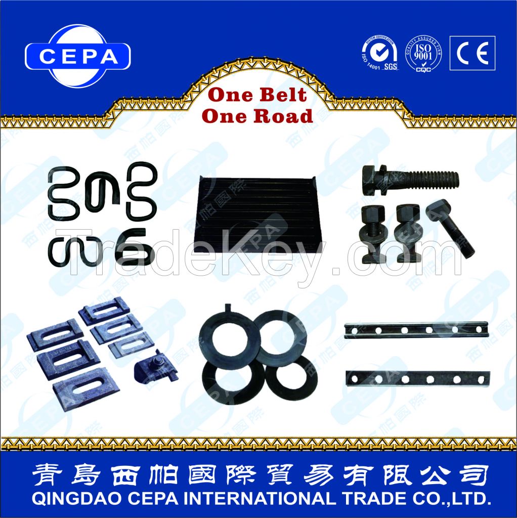 rubber pad/sleeper plate/railway rubber sleeper adapter plate/Concrete