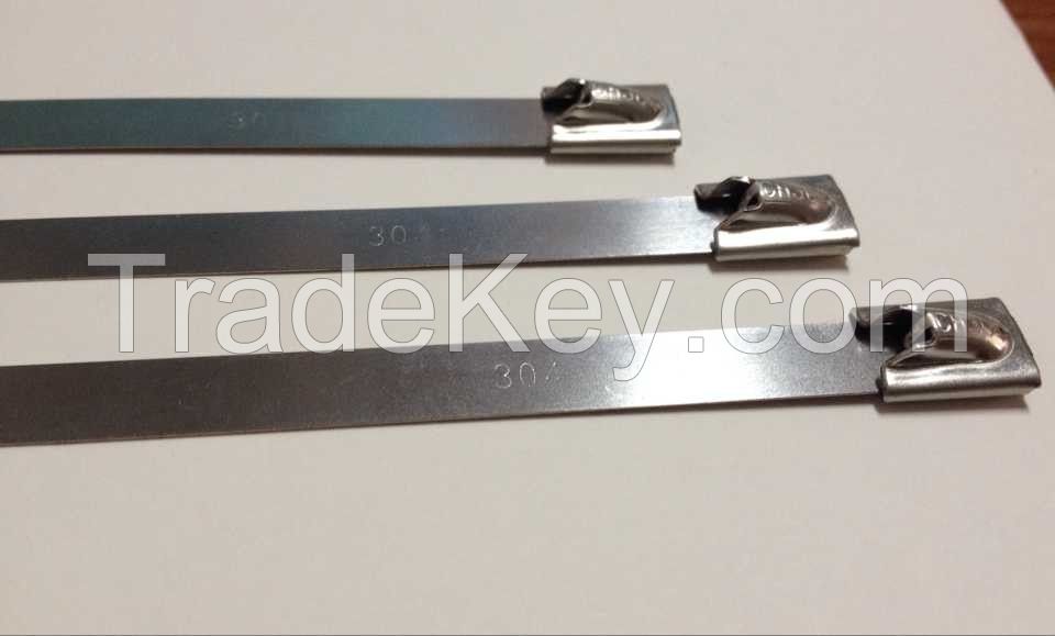 Self-lock  roller ball Stainless steel cable ties