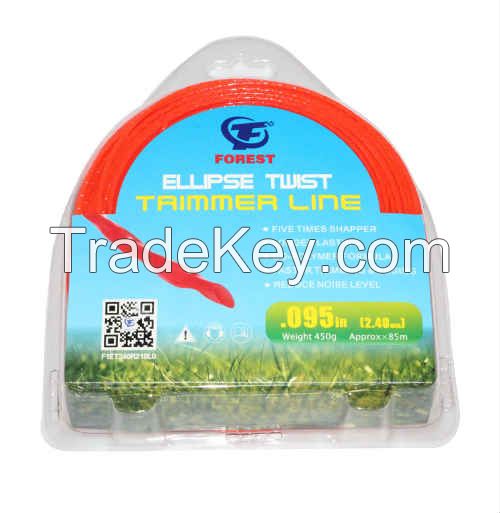 Imported Nylon Ellipse Twist Trimmer Line 2.4mm x 85m