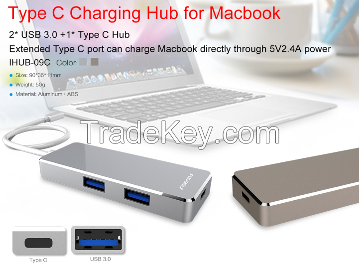 For New MacBook For New MacBook USB-C Type C USB 3.1 HUB High Speed 2
