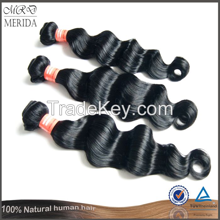 100% human hair extension brazilian loose wave hair extensions