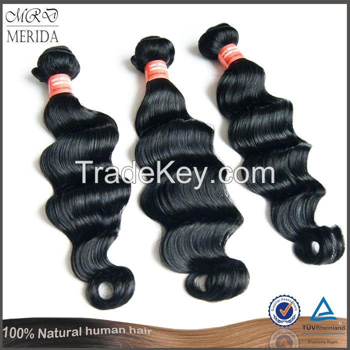 100% human hair extension brazilian loose wave hair extensions