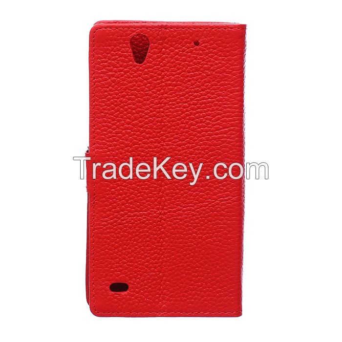 leather case for sony xperia C4 mobile phone