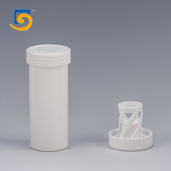 96mm Plastic Effervescent Tablets Tube with Desiccant Cap&Test Strip Tube