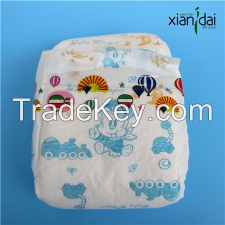 Disposable Baby Diaper with super absorbent SAP