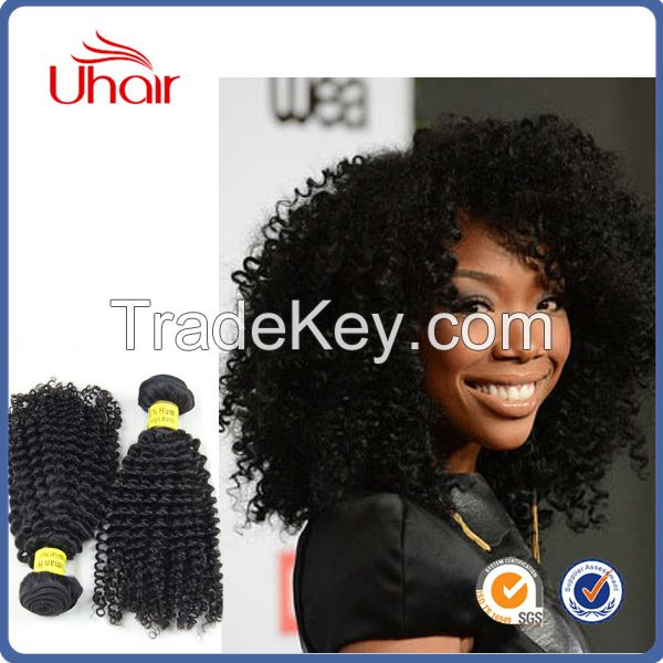 Tangle and shedding free afro kinky curly hair cheap kinky curly hair weft mongolian kinky curly weave hair