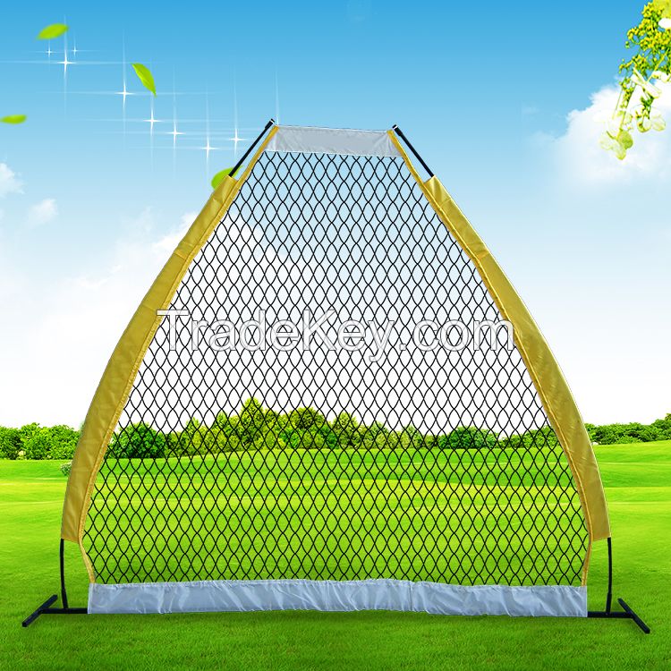 Baseball batting rebound net for training