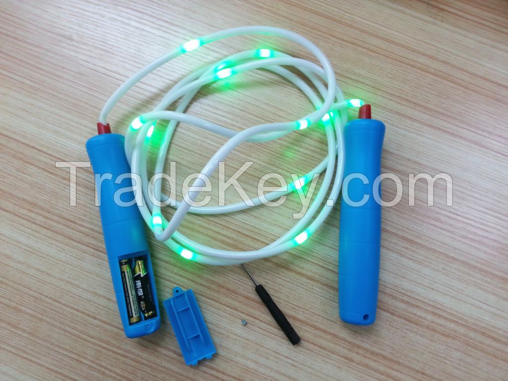 2015 Hot sale electronic skipping rope led skipping rope light up jump rope