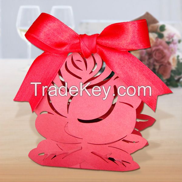 wedding box with heart shape