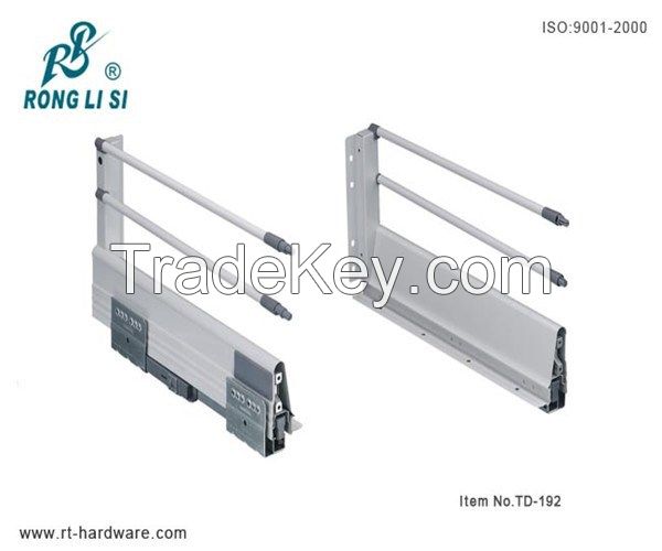 Shantou one Bar soft close metal box drawer slide for kitchen cabinet 