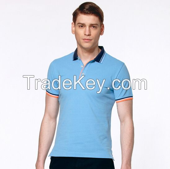 2015 design color combination 100 cotton polo t shirt