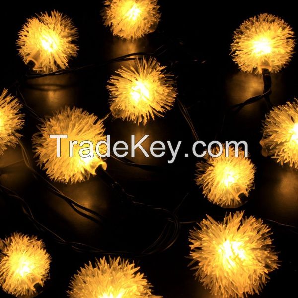 White Color Black Cable LED Connectable Christmas LED Lights Wholesale