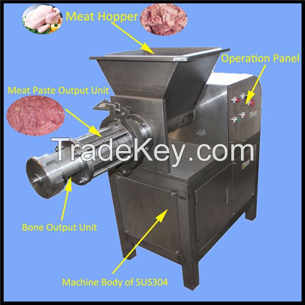 Economical type chicken bone and meat separator