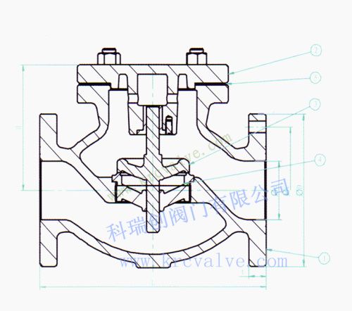 JIS MARINE LIFT GLOBE CHECK VALVE