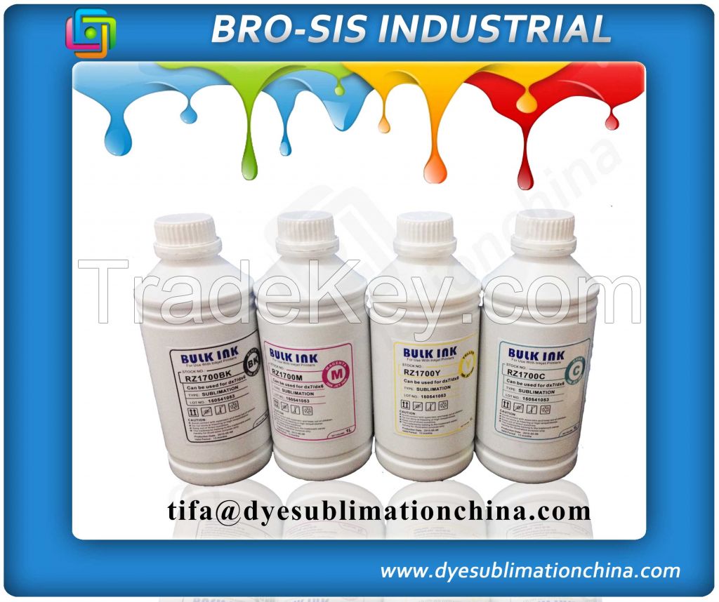High quality Water base dye sublimation transfer ink from China
