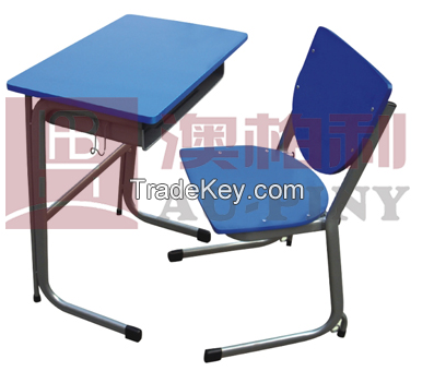 Fixed Single Student Desk&amp;Chair