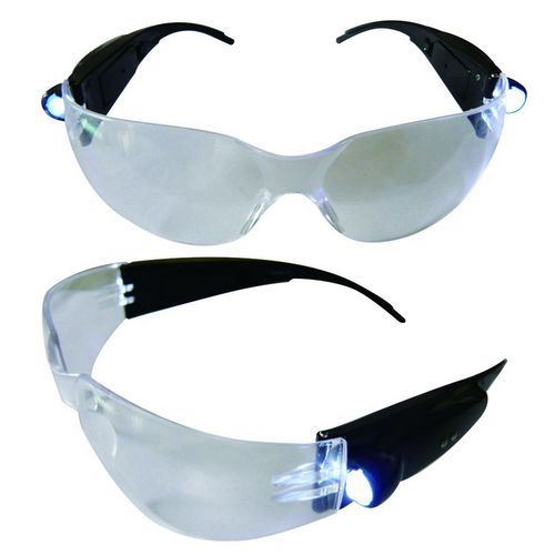 Safety Glasses, LED Lights on Both Sides