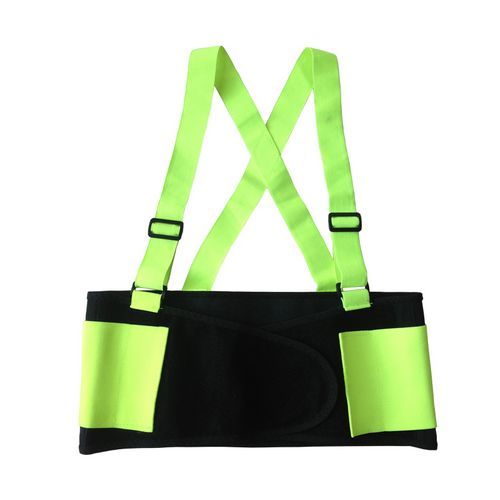 Back Support with Suspender, Fluorescent Green