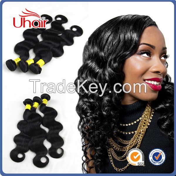 Factory Wholesale Body Wave Natural Brazilian Hair Extension