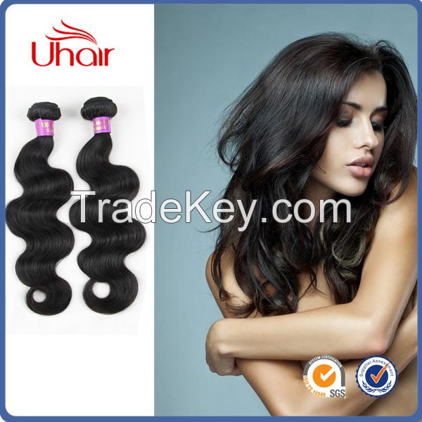 Fashion style body wave color 4 100 percent raw virgin brazilian hair charming wholesale brazilian hair 