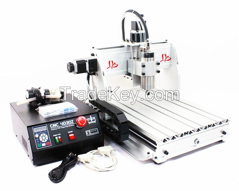 Desktop Mini CNC engraving machine 3040 with 800W water cooling spindle