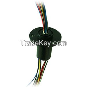 Slip Ring with Flange - 22mm Diameter, 12 Wires, Max 240V @ 2A