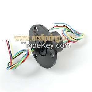 Slip Ring with Flange - 22mm Diameter, 6 Wires, 240V @2A