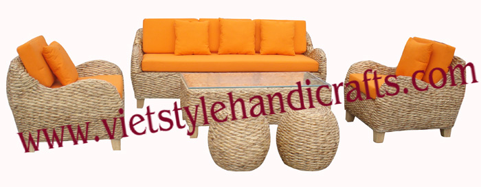 Water hyacinth sofa set