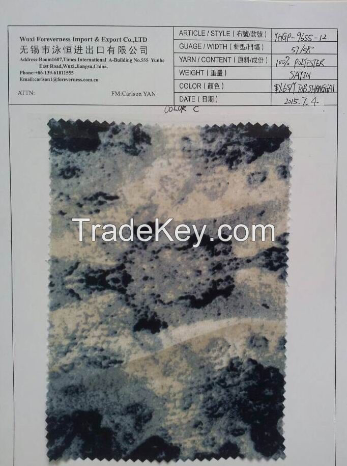 POLYESTER PRINTED FABRIC