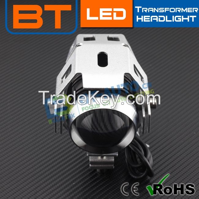 Exporting Blue Housing Motocycle Led Headlight Conversion U5 Transformer 3000lm Lights