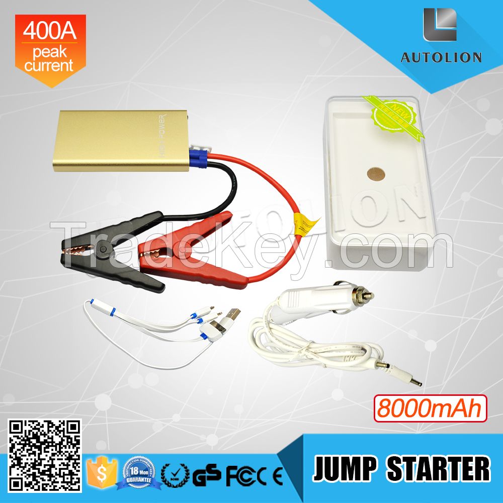 2015 New Fashion 12v Multi-Function Mobile Emergency Power Bank multi-functional jump starter super slim jump starter
