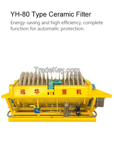 Precision Ceramic Vacuum Filter YH--60 Dewartering for Ore, Copper, Iron, Gold, Silver, Zinc, etc.