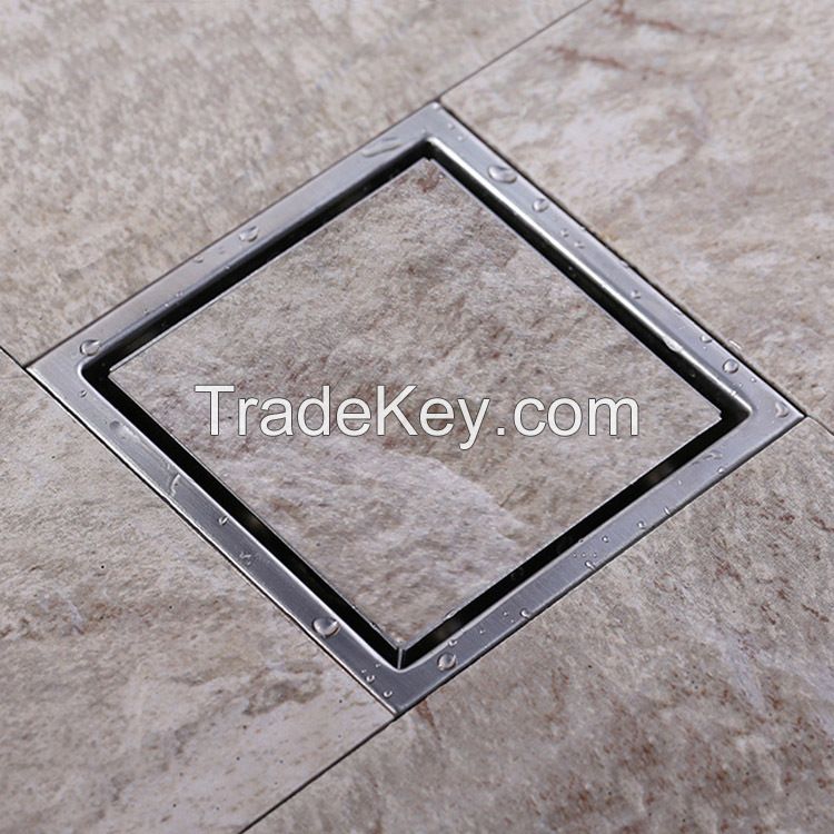 Tile Insert Square Floor Waste Grates Bathroom Shower Drain 150 x 150M