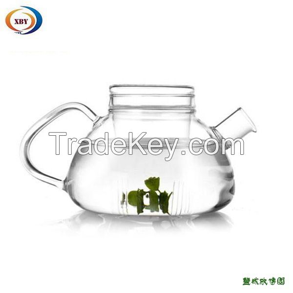 350ml Heat resistant Glass Flower Teapots 