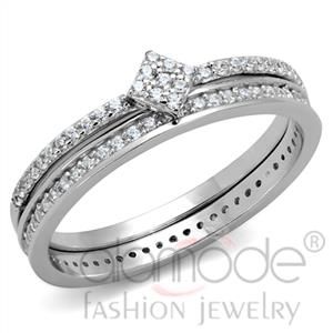 Jewelry Wholesale 925 Sterling Silver AAA Grade CZ Wedding Ring Sets