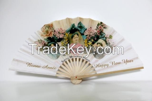 Custom Bamboo Silk Hand Fan for wedding/decorations/ gift/ event sourvenir