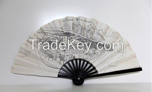 Custom Bamboo Silk Hand Fan for wedding/decorations/ gift/ event sourvenir