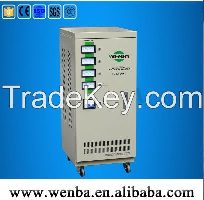 high accuracy 3 phase voltage regulator TNS-9kva