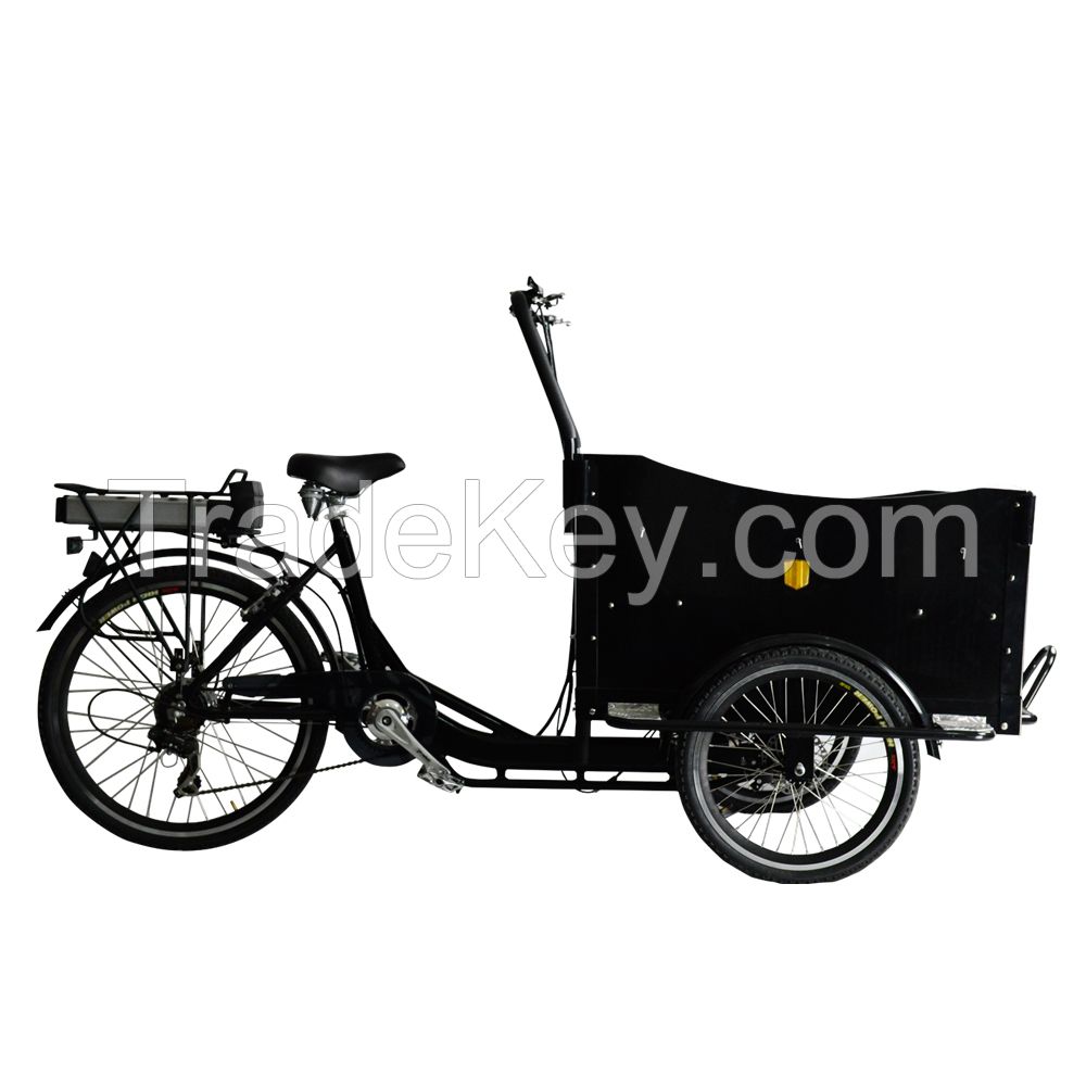 Alloy frame recumbent cargo trike with cabin for sale