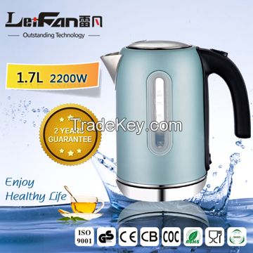 1.7L rapid boiling electric kettle with water window