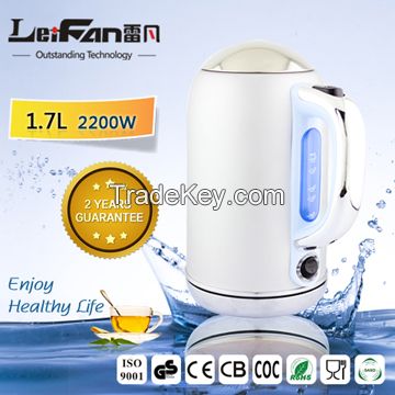 1.7L new design stainless steel electric kettle