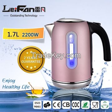 1.7L rapid boiling electric kettle with water window