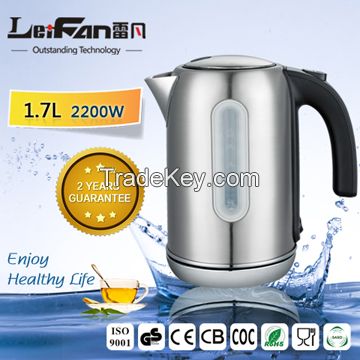 1.7L rapid boiling electric kettle with water window