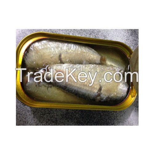 Canned sardines in vegetable oil 125g/425g Canned Fish from factory for South Africa