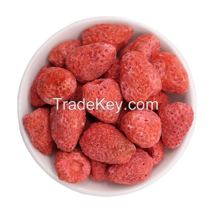 Vacuum dehydrated fruit freeze dried strawberry diced