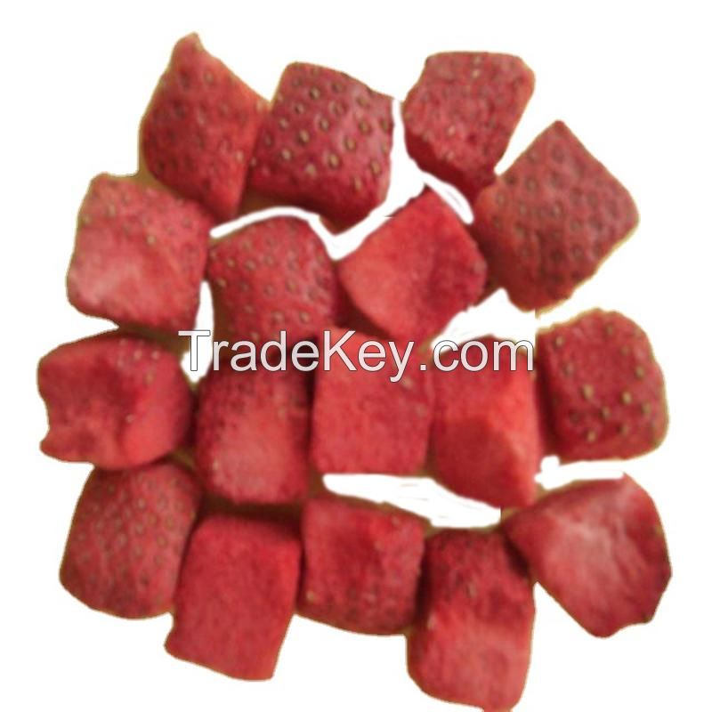 Frozen Dried FD Strawberry 4-8mm Dehydrated Frozen Dried Strawberry Cube Dice