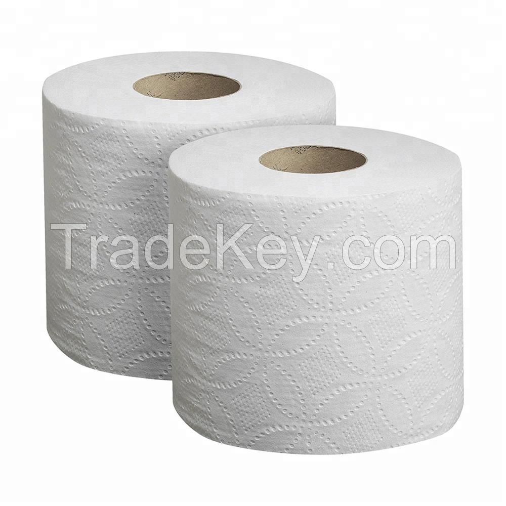 Recycled Pulp Paper Custom Toilet Tissue Paper Jumbo Roll