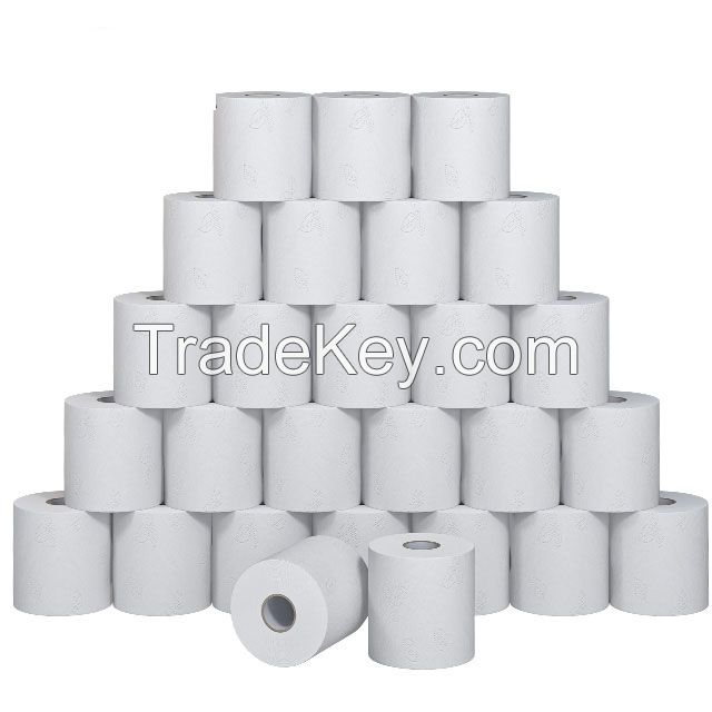 Wholesale 3 ply layer printed core bathroom tissue/toilet paper/toilet tissue roll