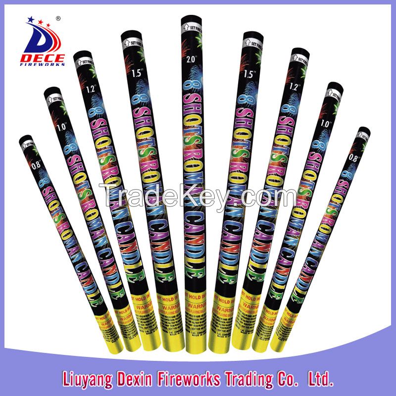 0.8 inch to 2 inch Professional Roman candle